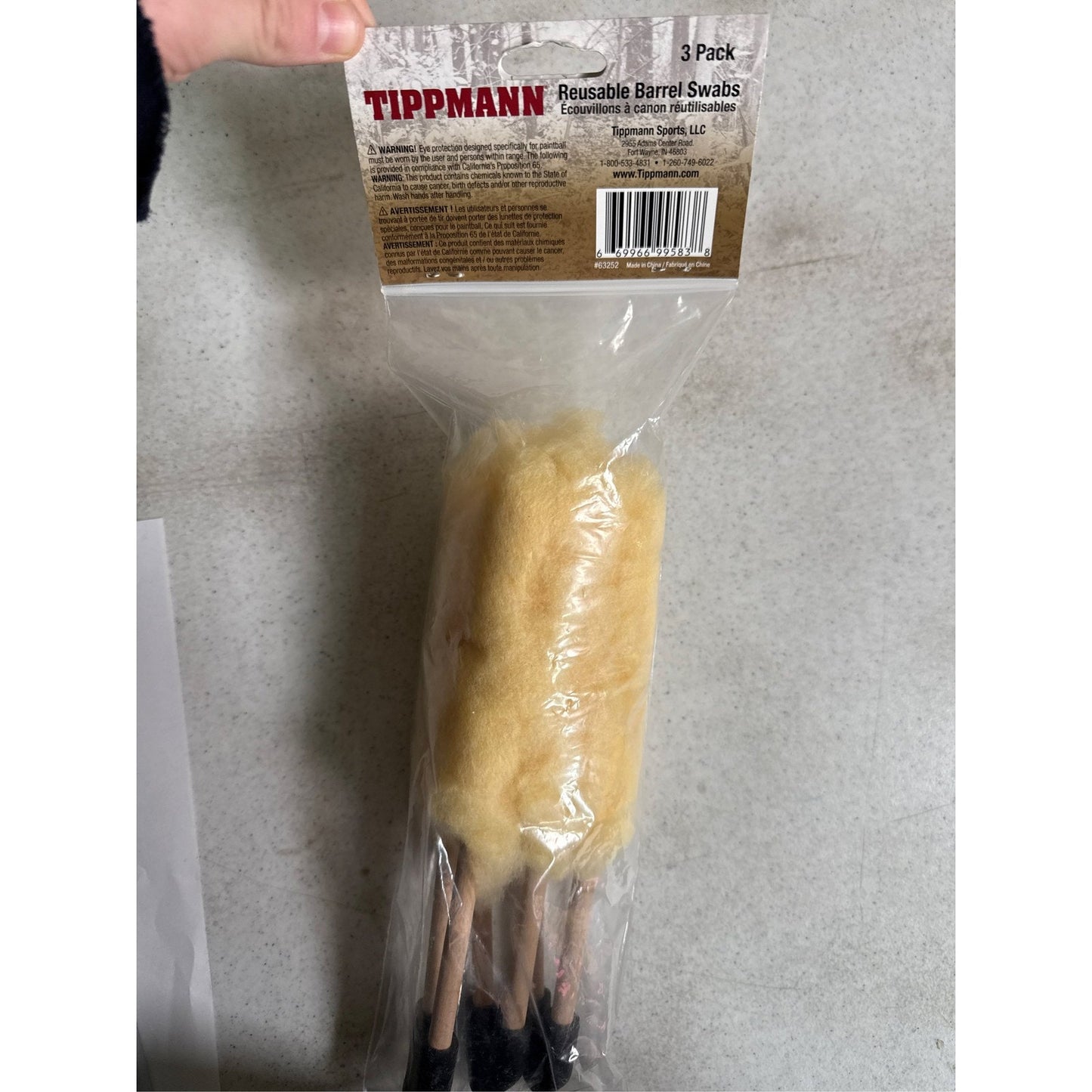 Tippmann Paintball Barrel Cleaning Synthetic Soft Swabs 3 Pack