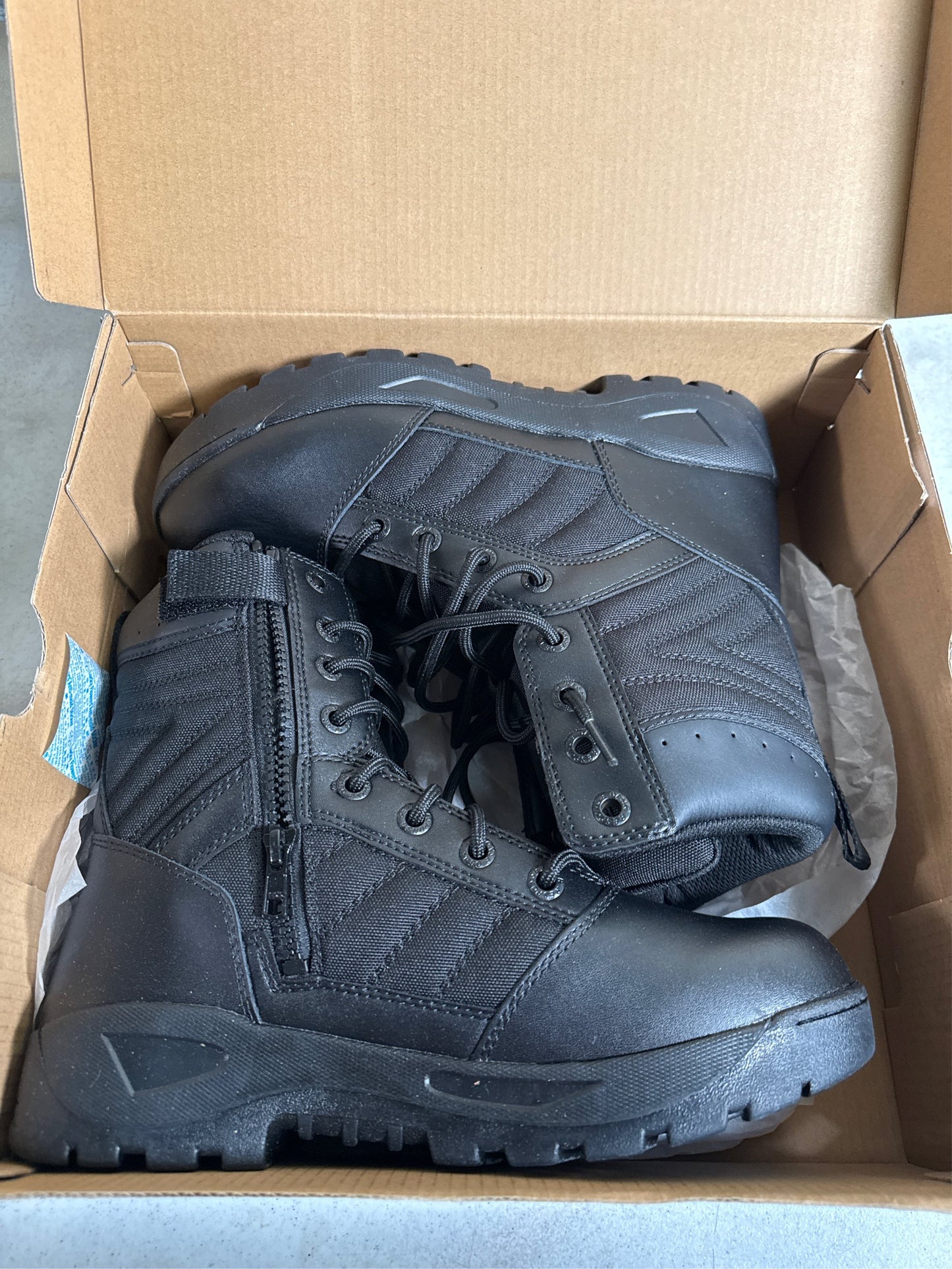 Response Gear Men's 8" Side-Zip 3.0 Service Boots - Black, Size 9