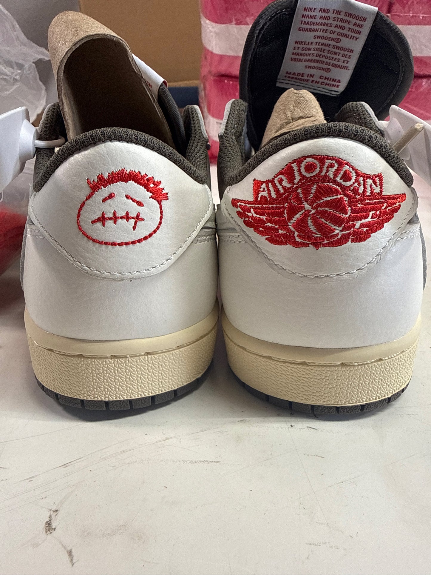 Jordan Preschool Air Jordan 1 Low OG SP PS DO5442 162 Travis Scott - Reverse Mocha - Size 12C