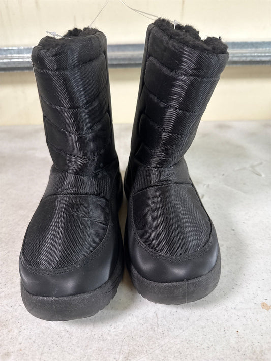 Junior Boys' Black Snow Boots - Size 2