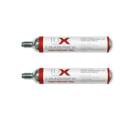 Umarex 88g CO2 Cartridges, High-Grade Pre-Filled Powerlets - 2 Pack