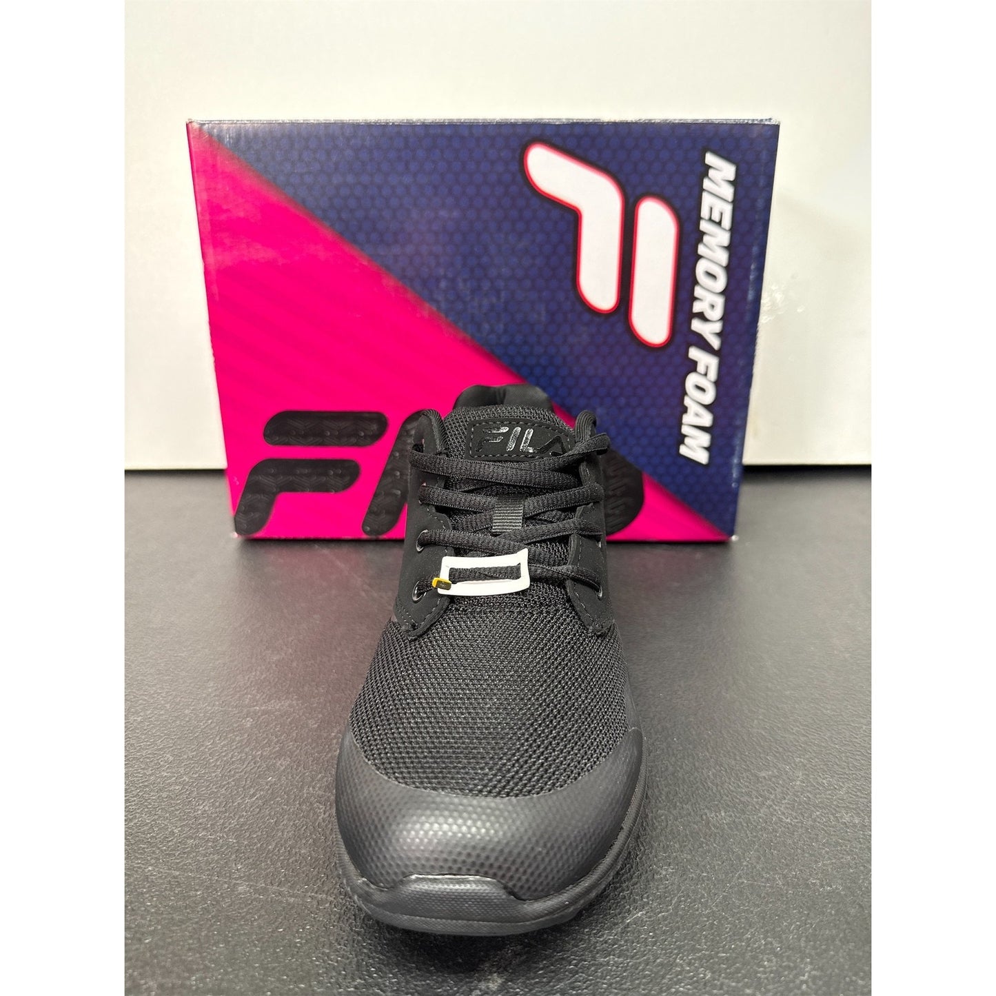 Fila Women's Slip Resistant Memory Layers Evo SR WR Shoes - Black, 7.5
