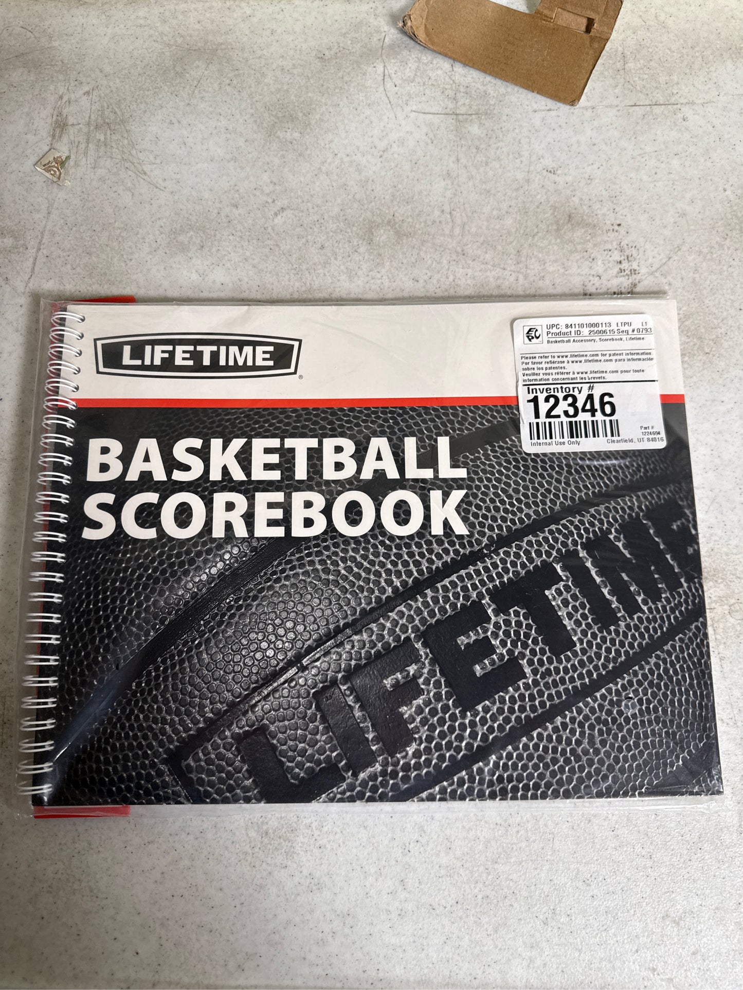 Lifetime Basketball Scorebook - 30 Game Tracker with Instructional Sheet