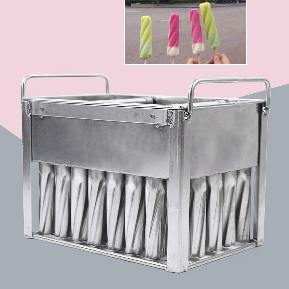 40Pcs Stainless Steel Popsicle Molds Metal Ice Cream Molds Large Durable Popsicle Mold Silver Ice Cream Mold for Home Commercial Use Single Cup Capacity 82g (40Pcs/82g)