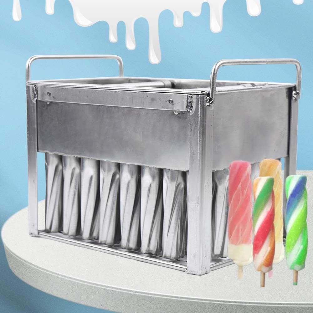 40Pcs Stainless Steel Popsicle Molds Metal Ice Cream Molds Large Durable Popsicle Mold Silver Ice Cream Mold for Home Commercial Use Single Cup Capacity 82g (40Pcs/82g)