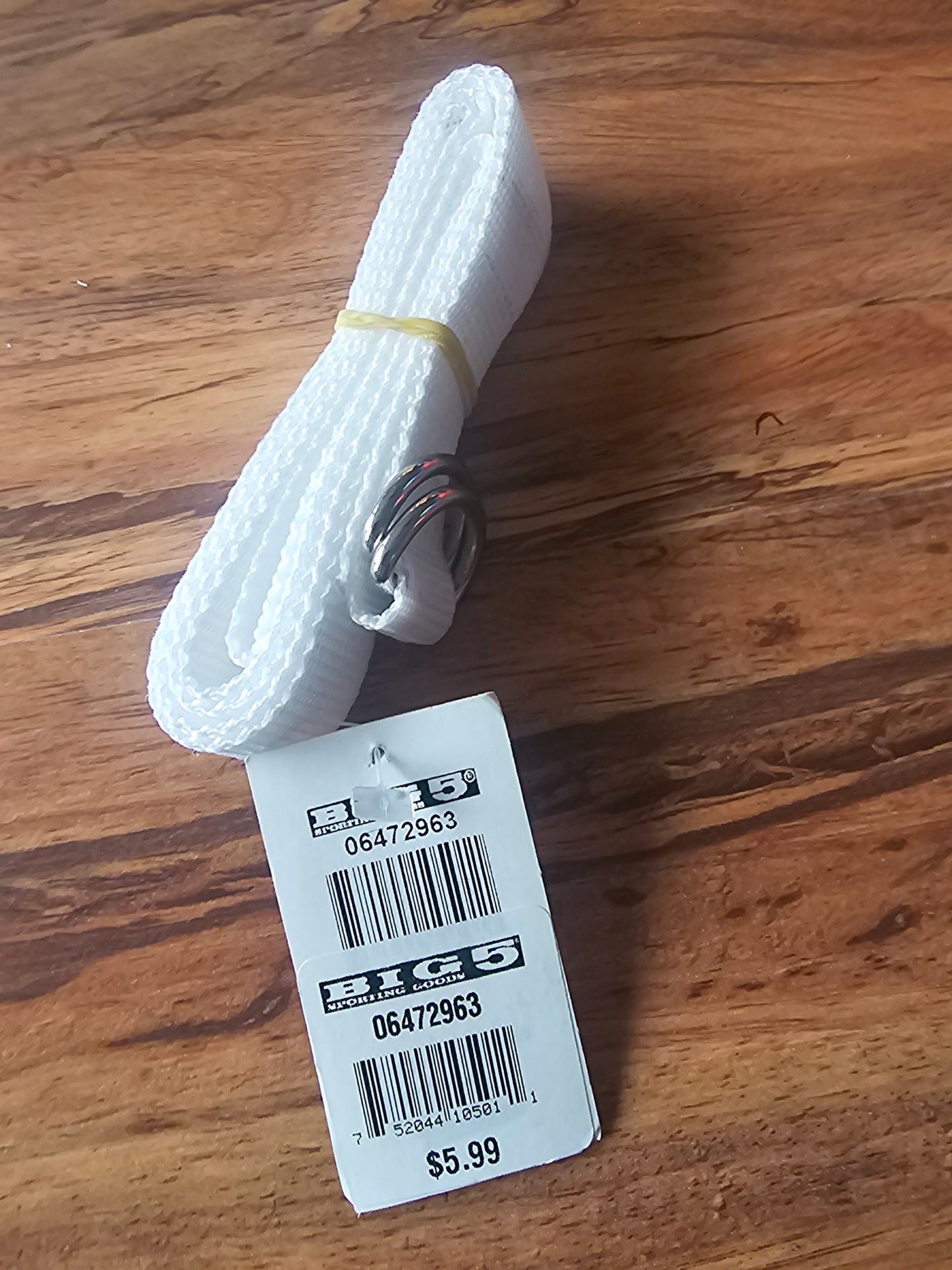 Champro 1" Wide Adjustable Football Belt - White