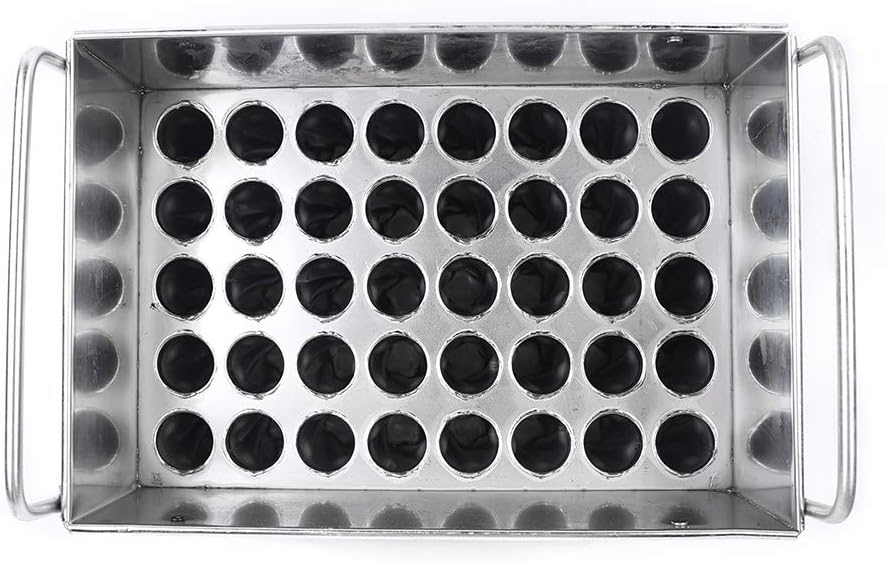 40Pcs Stainless Steel Popsicle Molds Metal Ice Cream Molds Large Durable Popsicle Mold Silver Ice Cream Mold for Home Commercial Use Single Cup Capacity 82g (40Pcs/82g)