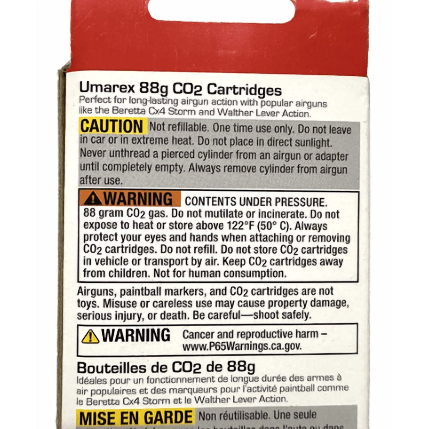 Umarex 88g CO2 Cartridges, High-Grade Pre-Filled Powerlets - 2 Pack