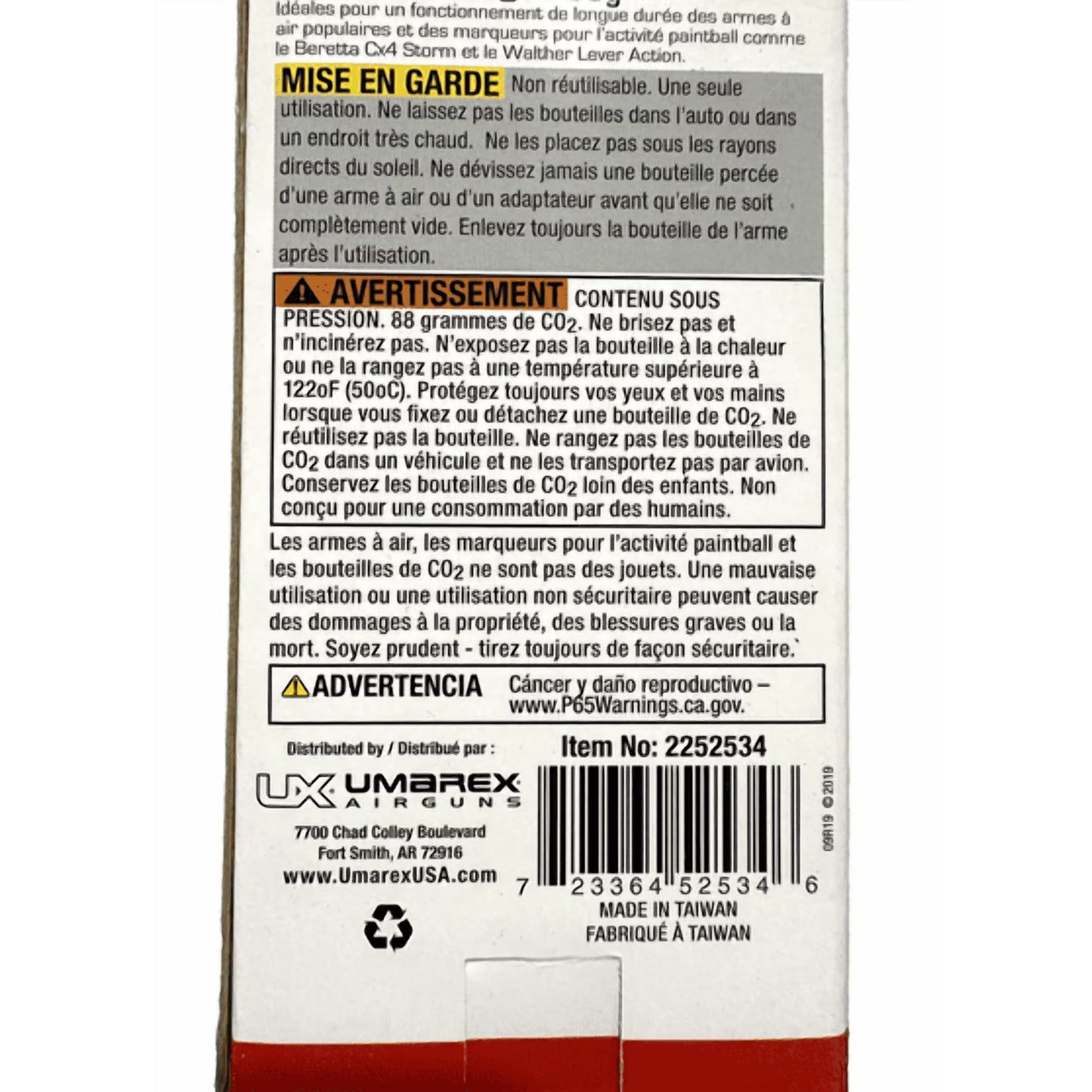Umarex 88g CO2 Cartridges, High-Grade Pre-Filled Powerlets - 2 Pack