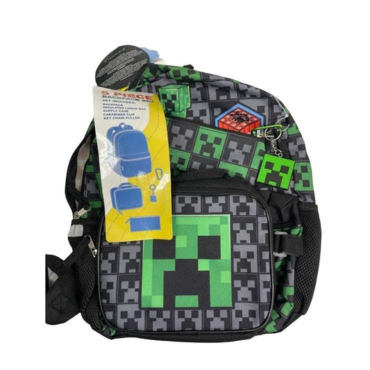 Kids Minecraft Backpack 5-Piece Combo School Supplies
