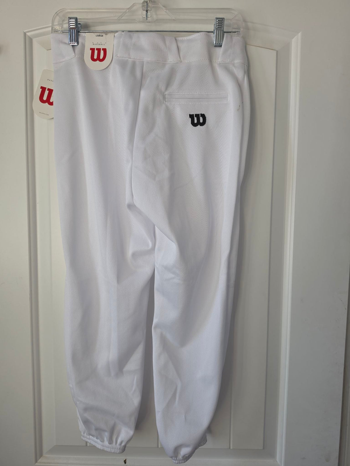 Wilson Youth Classic Fit Baseball Pants - White, Youth Large