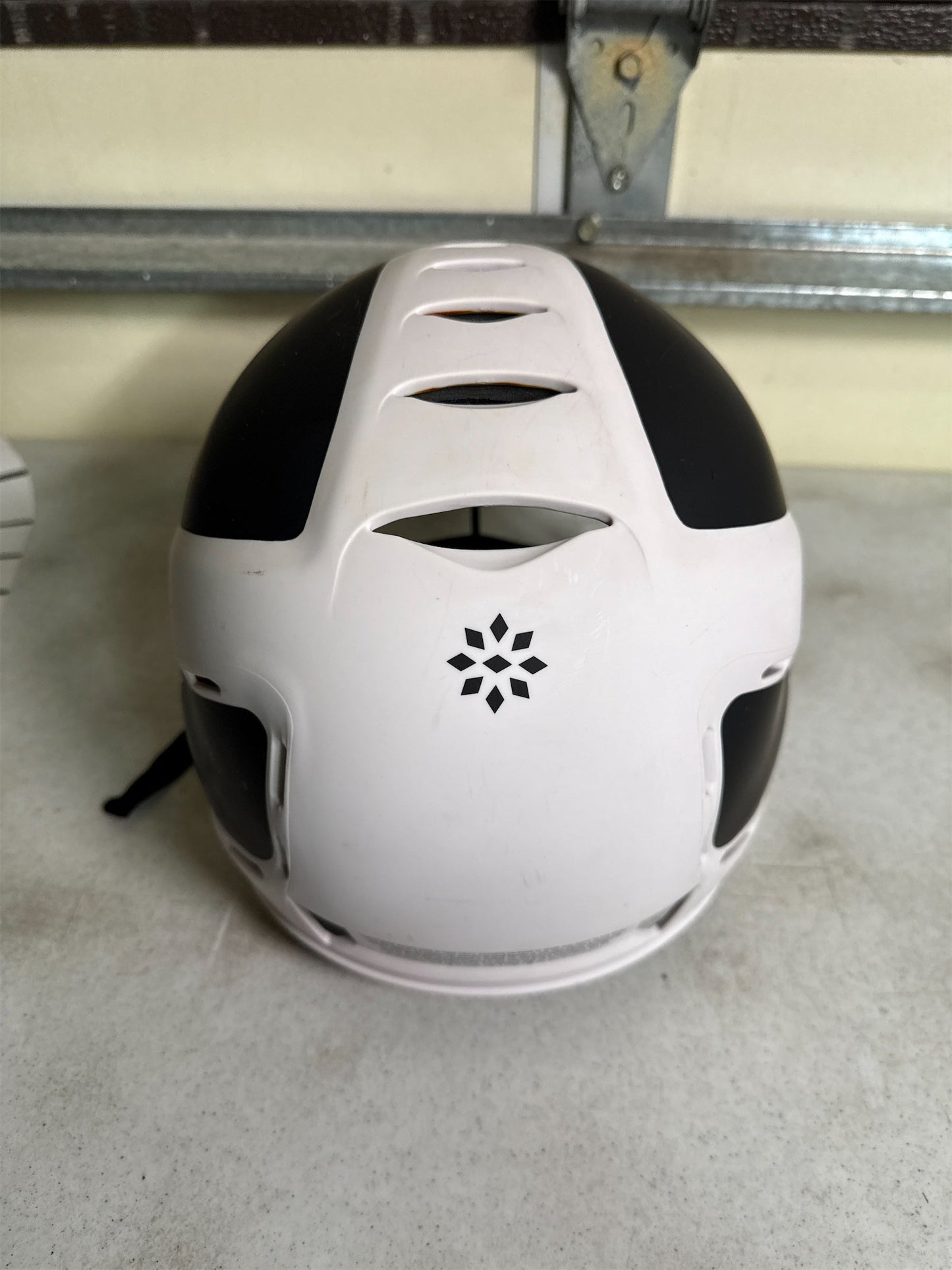 RIP-IT Vision Pro Matte Two-Tone Softball Batting Helmet with Face Guard - Black/White, M/L