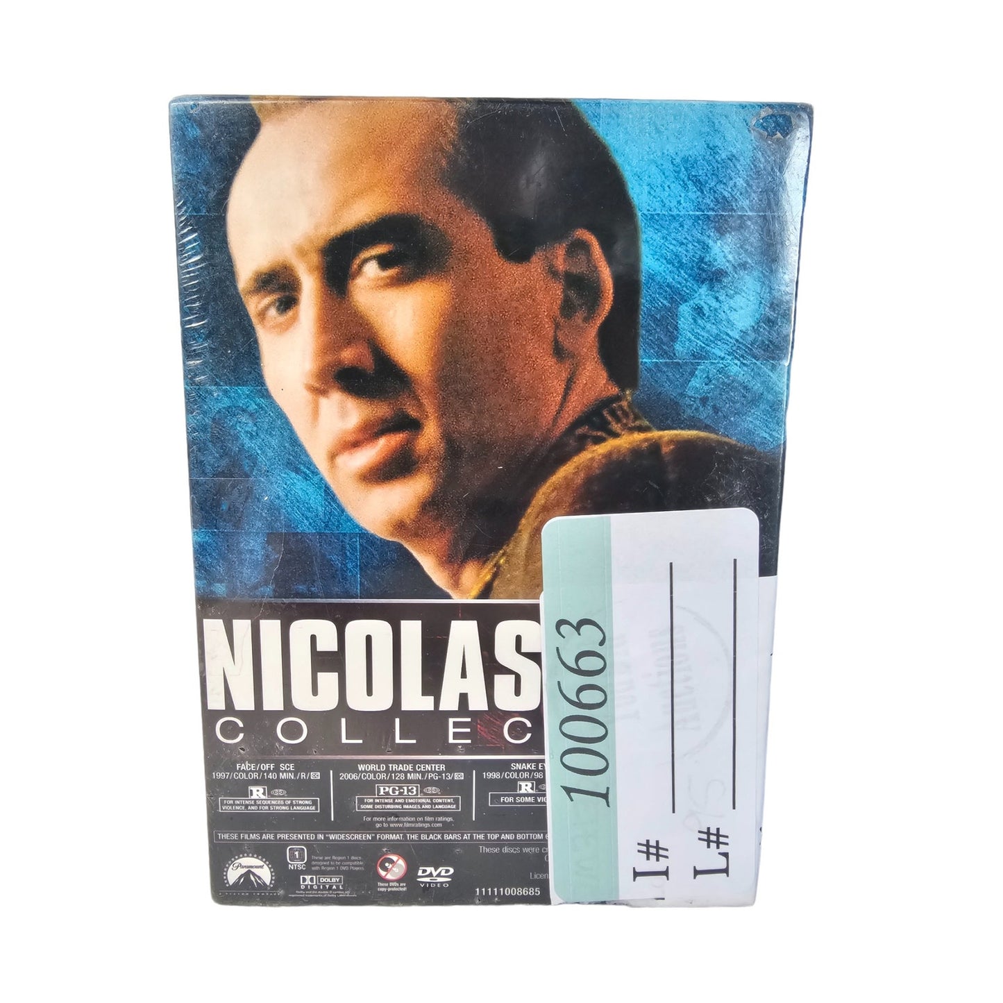 Nicolas Cage Collection DVDs: Snake Eyes, World Trade Center, Face/Off