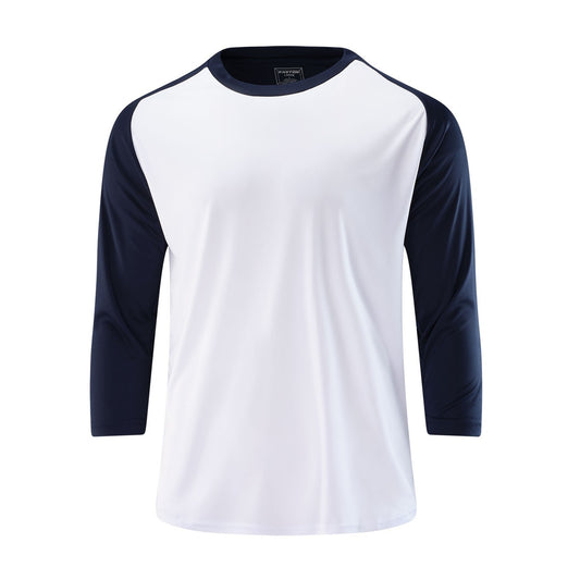 Easton Adult DRI-Gear 3/4 Sleeve Baseball Shirt, Navy - Large, L