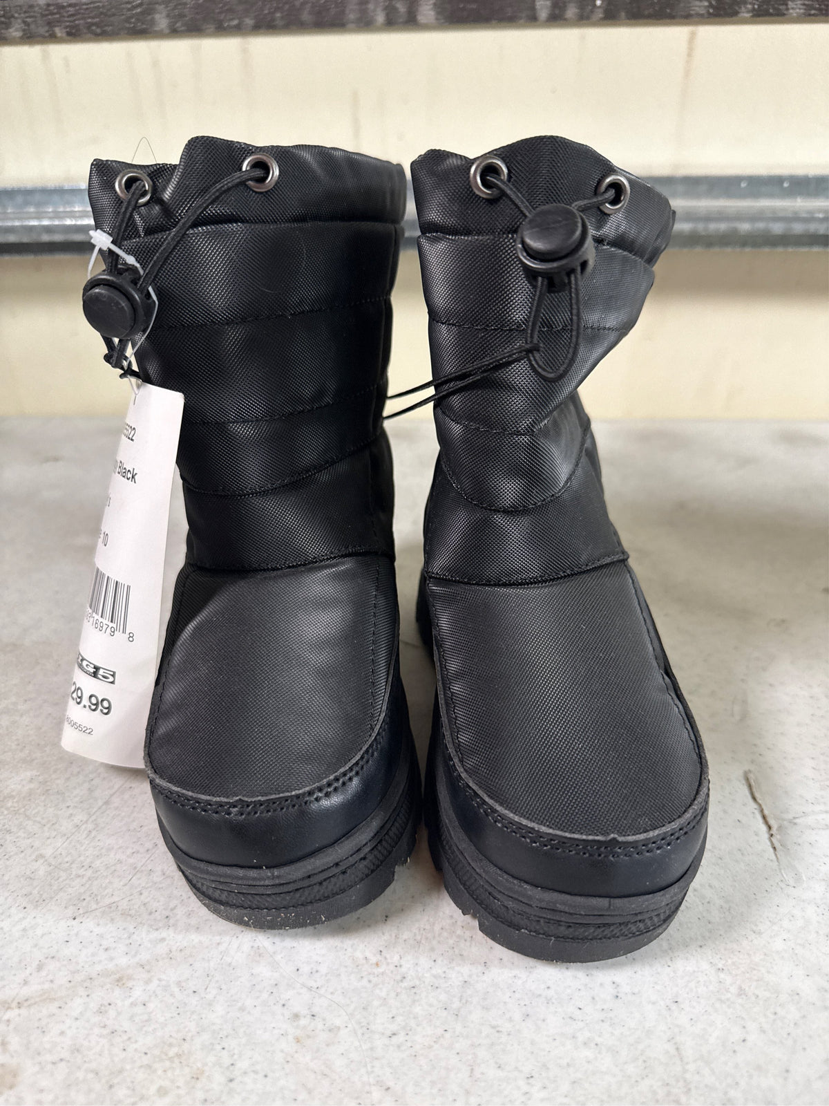 Rugged Exposure Ziggy II Junior Winter Boots - Black, Size 10
