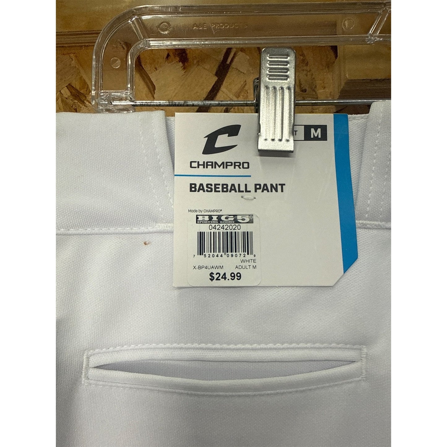 Champro Adult Open-Bottom Relaxed-Fit Baseball Pants- M