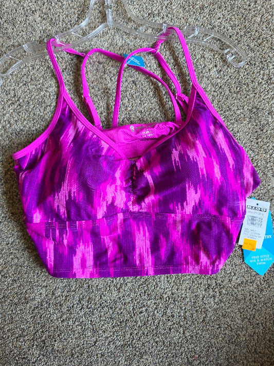Free Country Women's Criss Cross Back Mix & Match Swim Top - Large