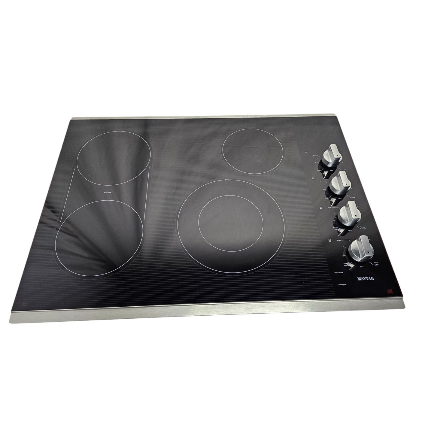 Maytag - 30" Built-In Electric Cooktop - Stainless Steel MEC8830HS