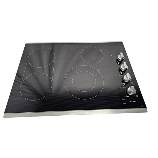 Maytag - 30" Built-In Electric Cooktop - Stainless Steel MEC8830HS