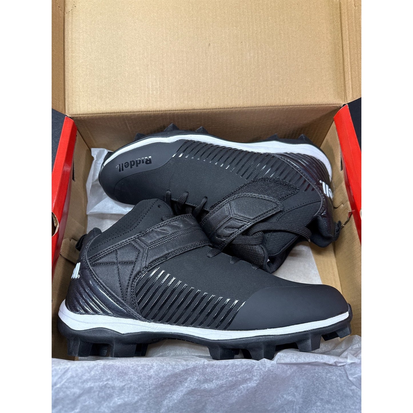 Riddell Men's Heater Mid Strap Football Cleats Size 7