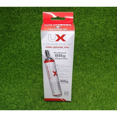 Umarex 88g CO2 Cartridges, High-Grade Pre-Filled Powerlets - 2 Pack