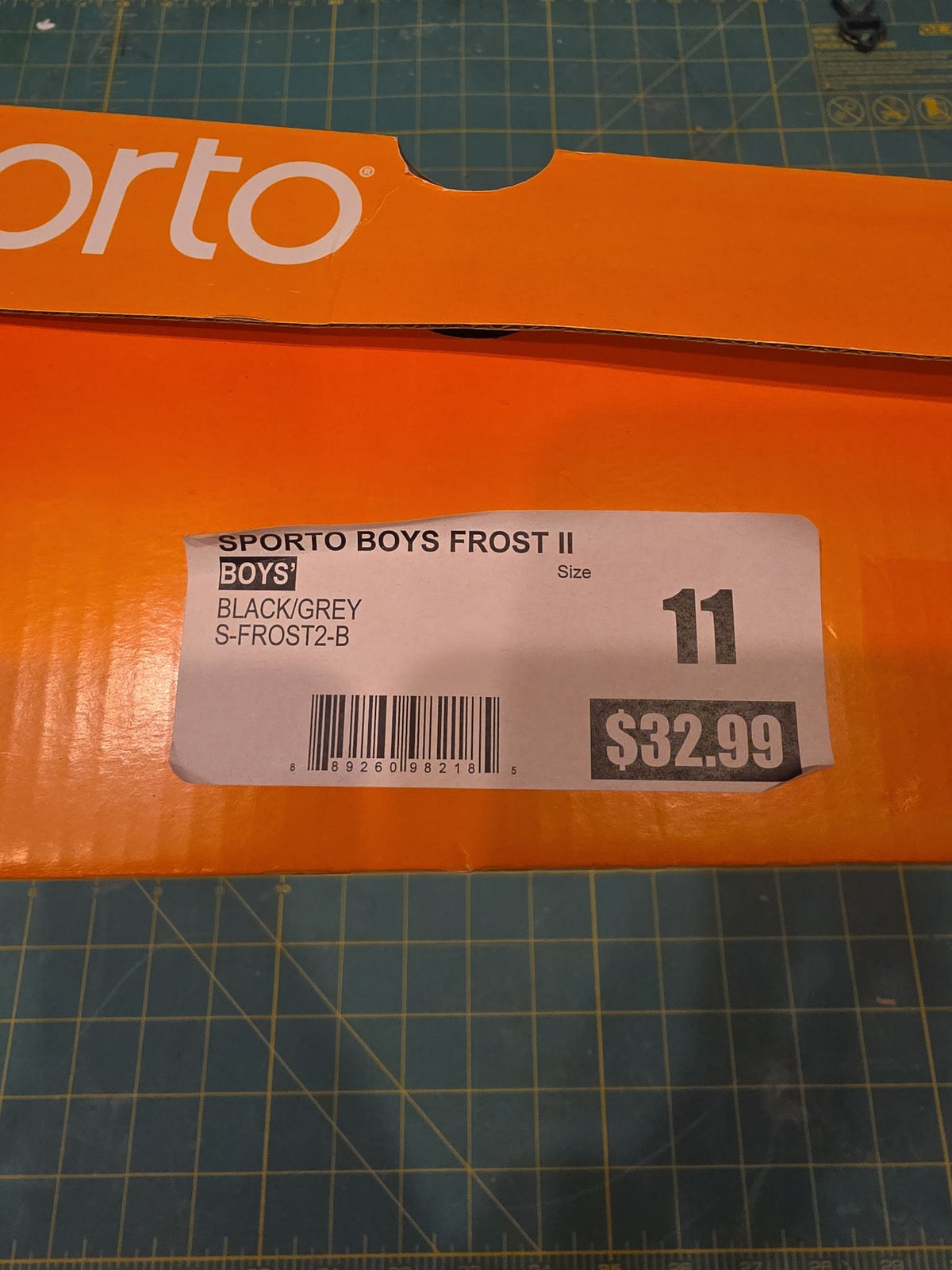 Sporto Boys Frost II Winter Snow Boots, Black/Blue, Size 11