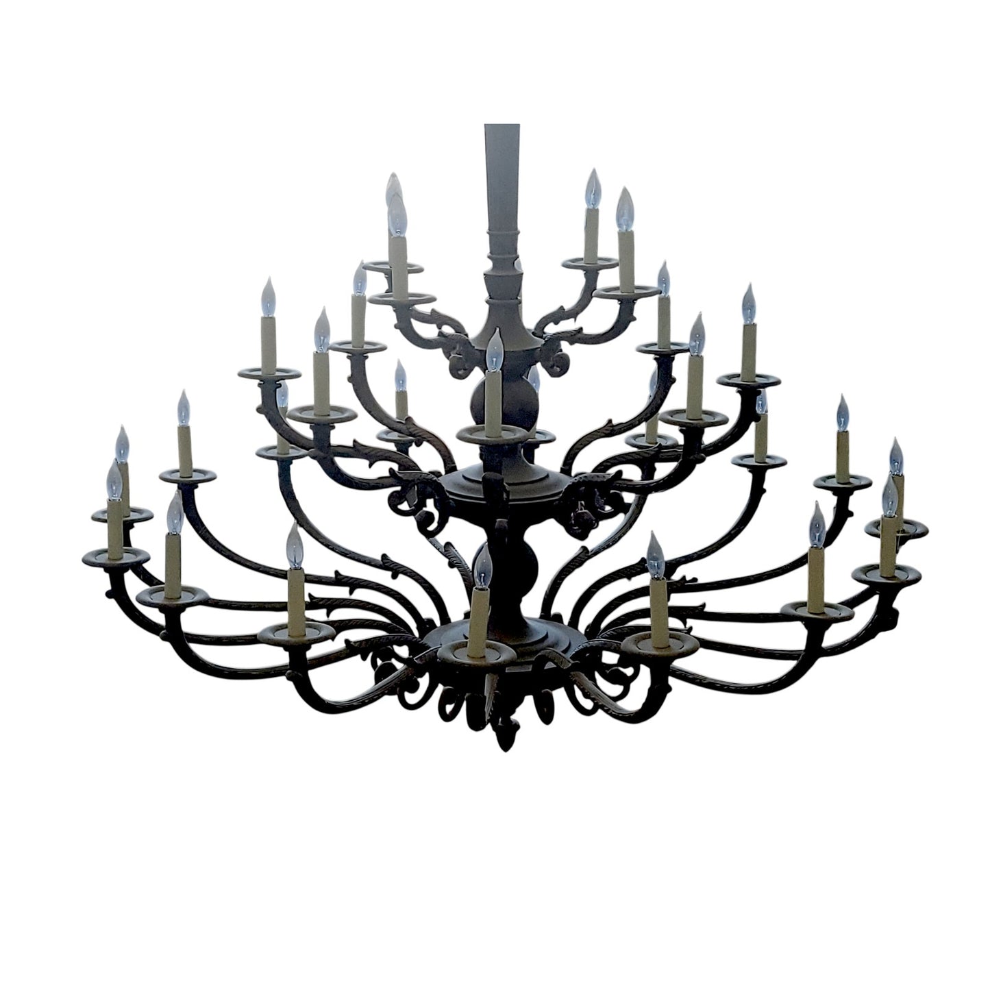 David Michael 32-Candle Traditional Solid Bronze Chandelier - Timeless Elegance