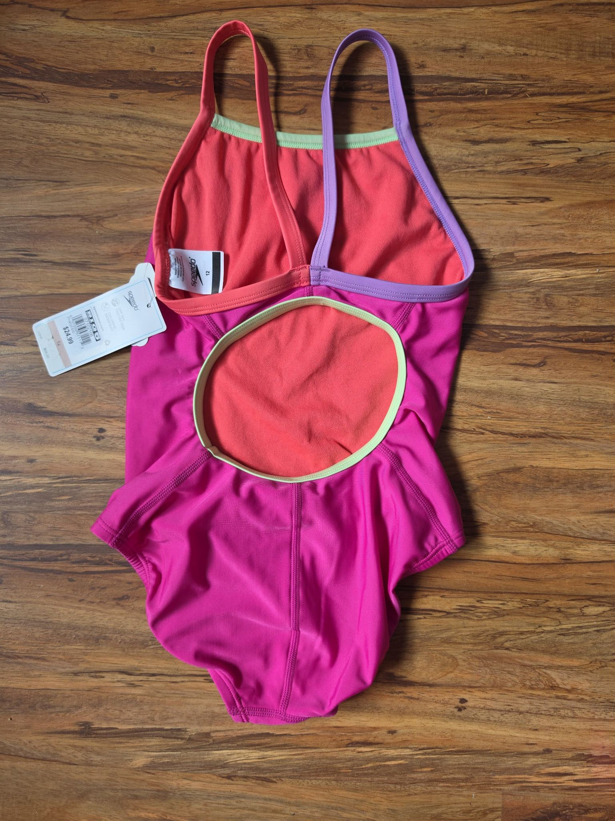 Speedo Women's Solid Propel Back One-Piece Swimsuit