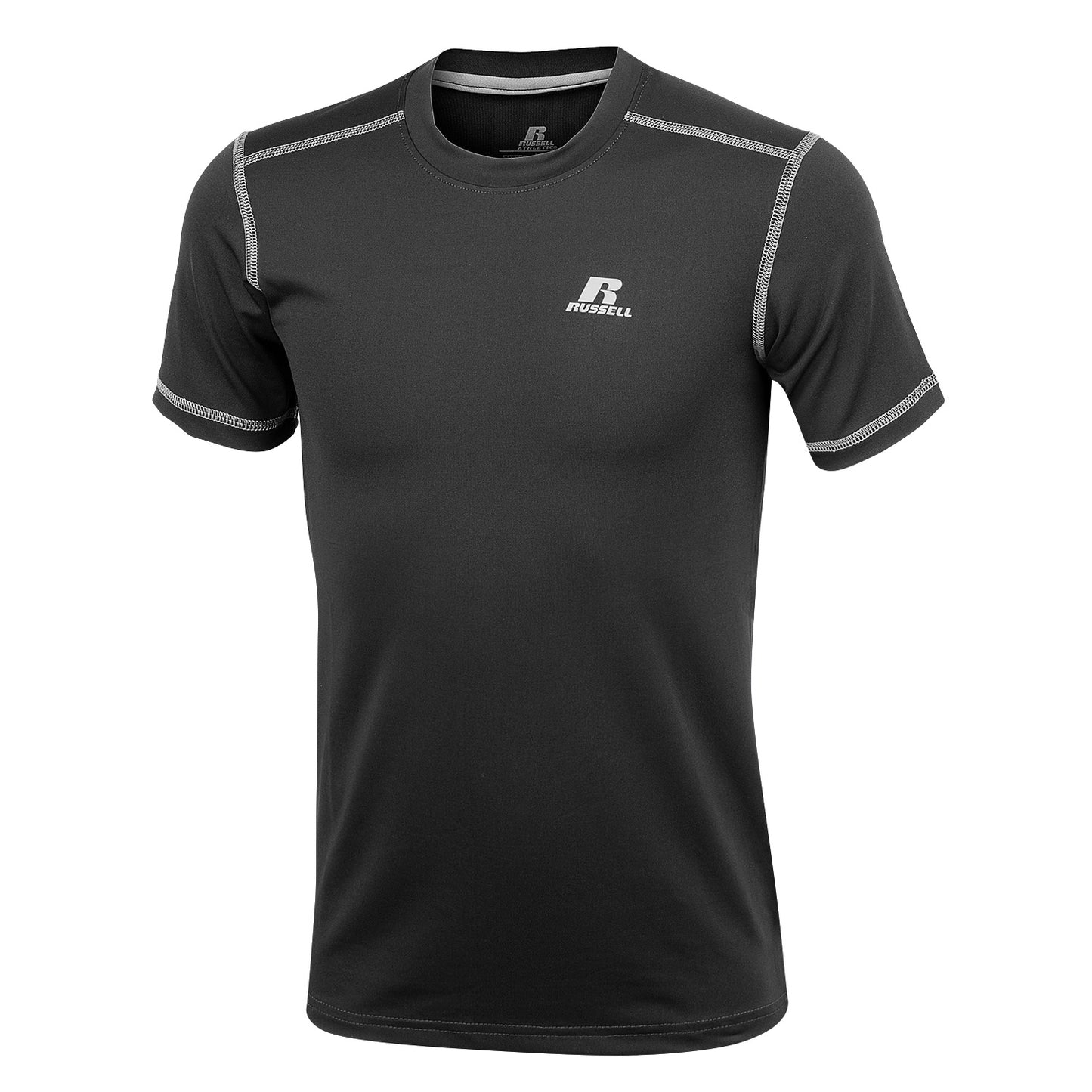 Russell Athletic Boys' Short-Sleeve Performance Fitted Tee, Black - Size M