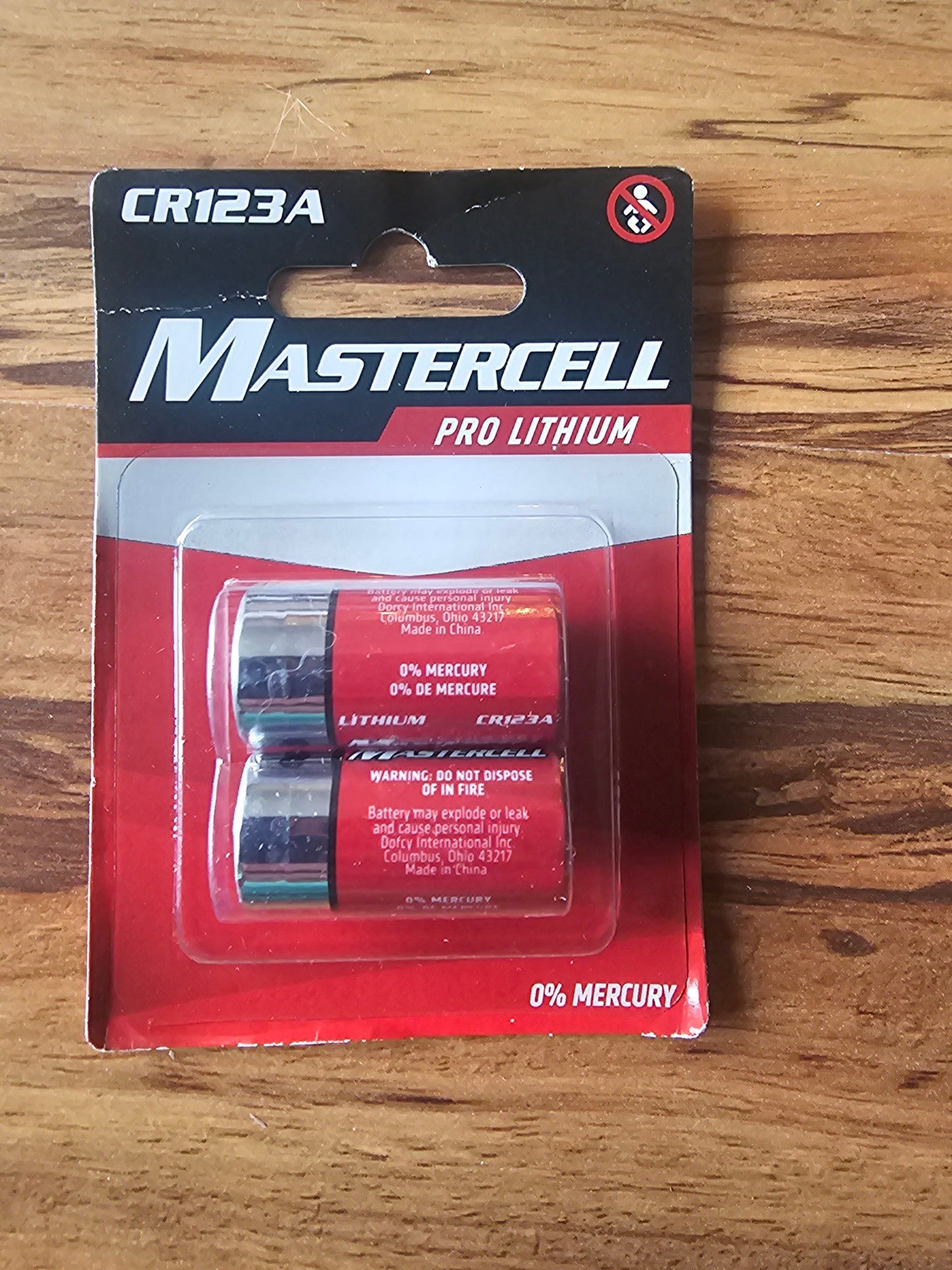 Dorcy MasterCell CR123 3V Lithium Batteries - 2 Pack