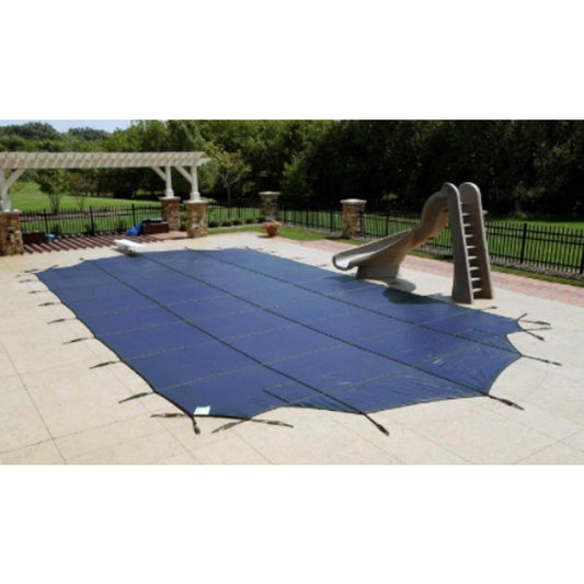 Blue Wave Arctic Armor 18x36 Mesh Safety Pool Cover w/4x8 Center End Step Blue WS365BU