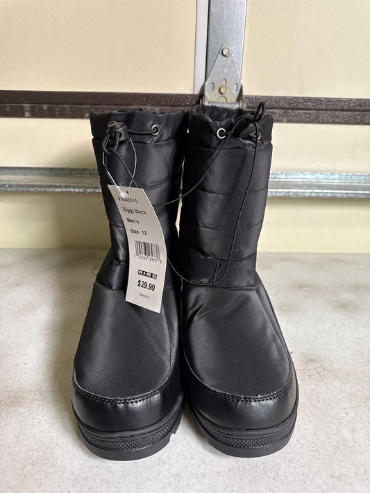 Rugged Exposure Men's Ziggy II 10" Winter Boots - Black, Size 12