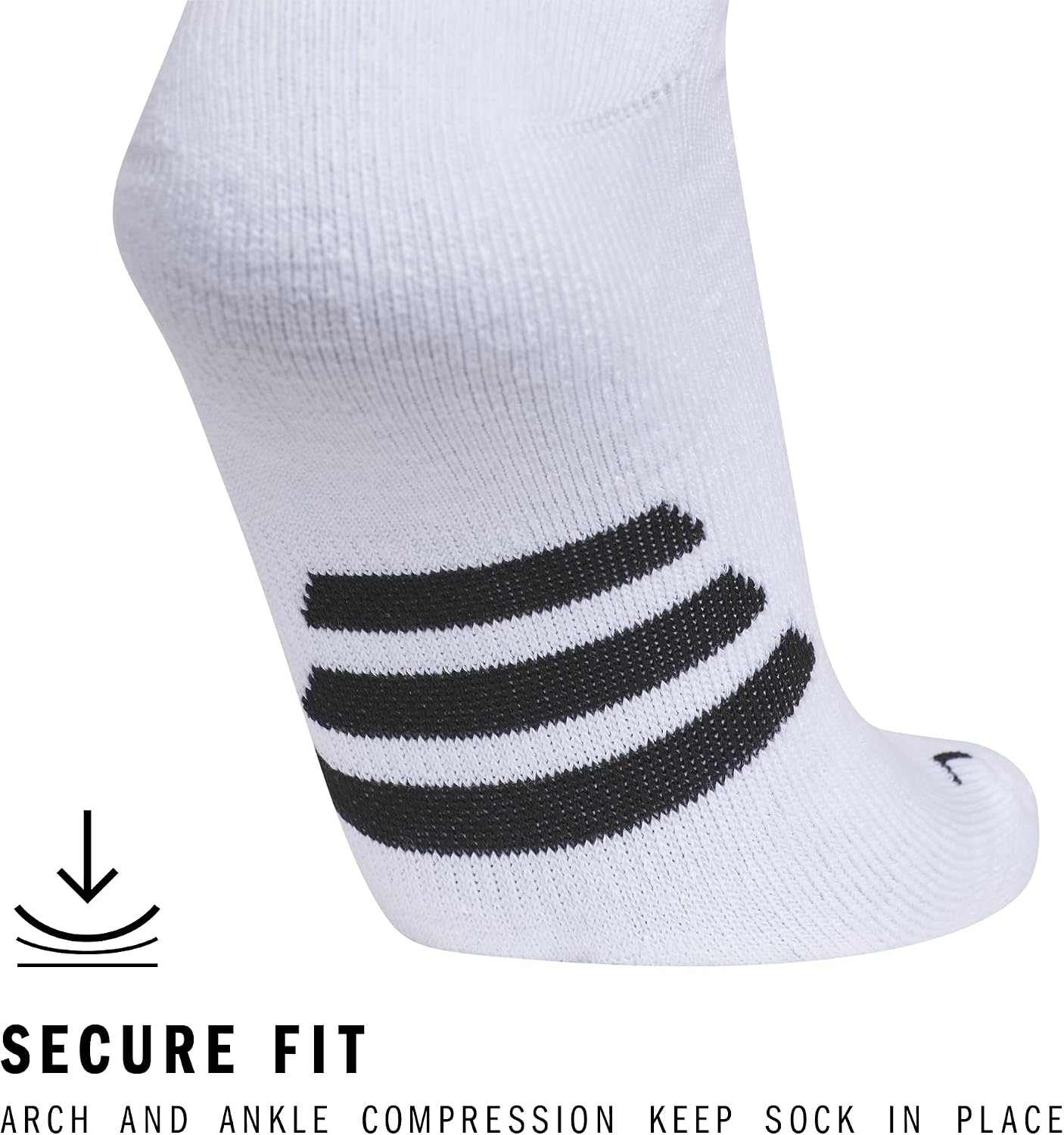 Adidas Rivalry Unisex Over-the-Calf Soccer Socks - 2 Pairs, White/Black, Size S