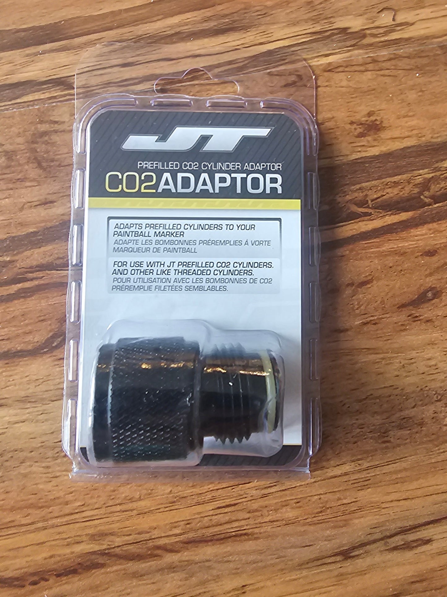 JT Paintball 90g CO2 Air Tank Adapter - Black, One Size