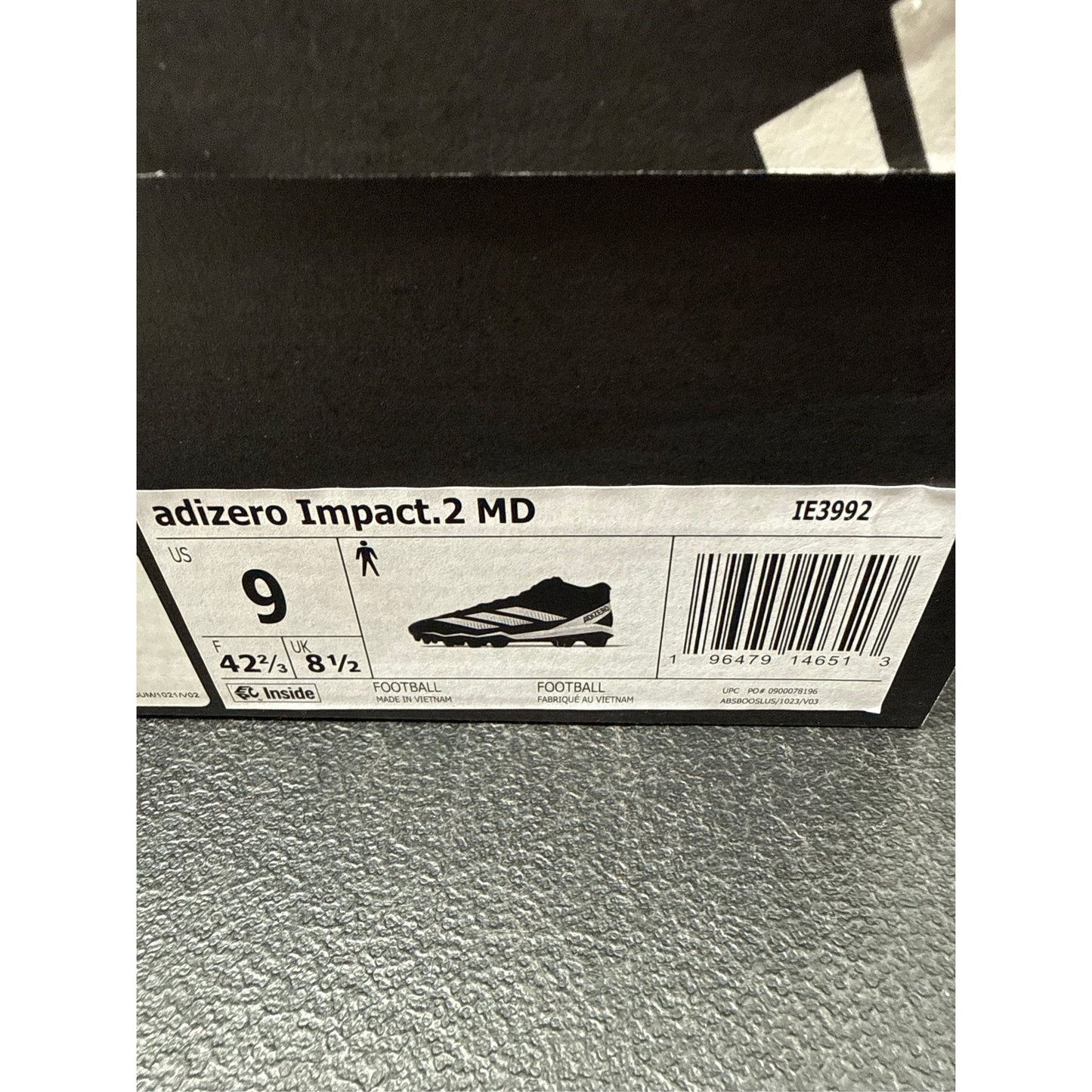 Adidas Mens Adizero Impact.2 Molded American Football Size 9