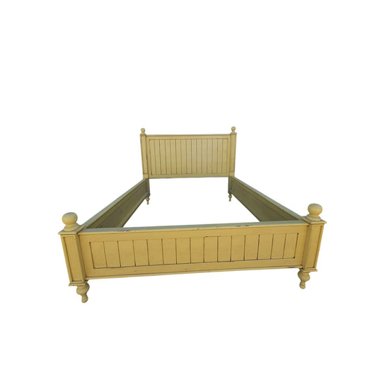 Bungalow Beadboard Queen Bed Frame