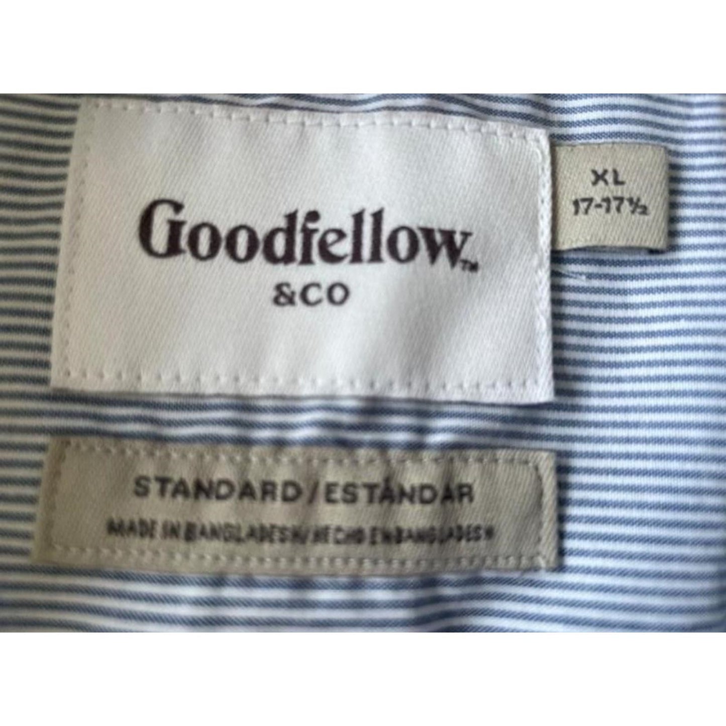 Goodfellow & Co. Long Sleeved Striped Shirt, XL 17