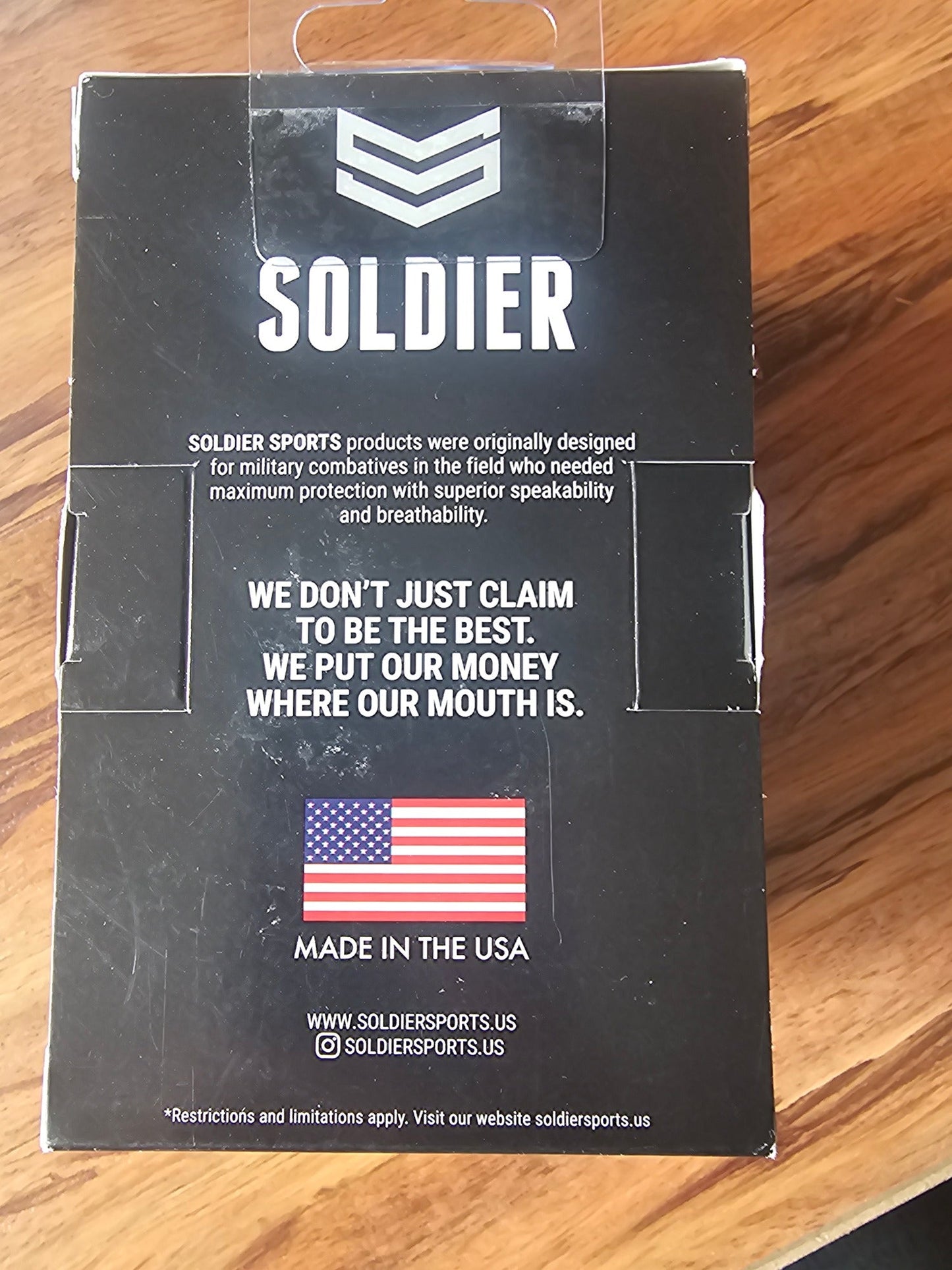 Soldier Sports Savage Lip Protector Mouthguard - 2-Pack, Black/Gold