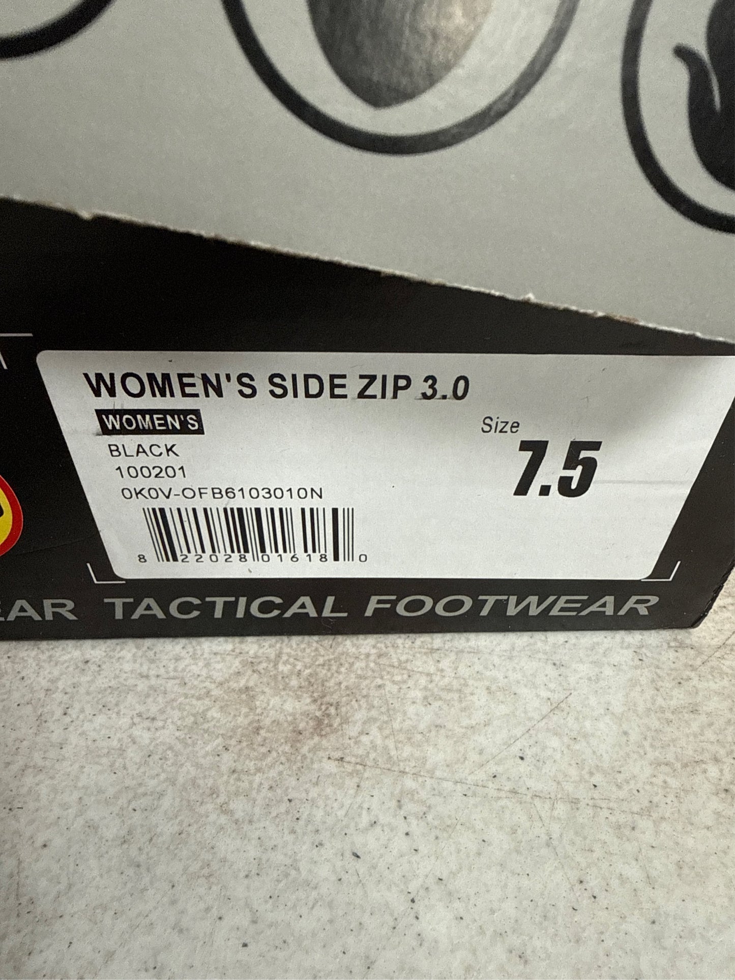 Response Gear Women's Side-Zip 3.0 Tactical Service Boots - Black, Size 7.5