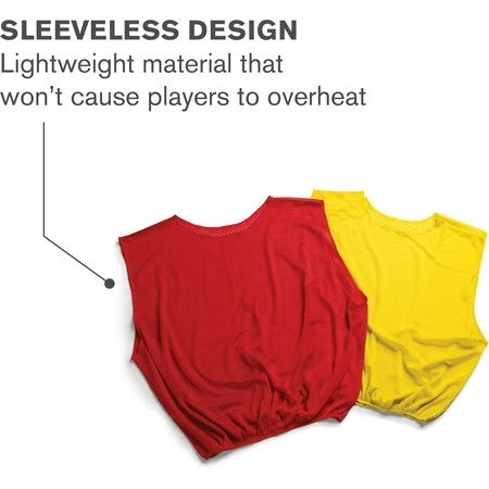 SKLZ Youth Practice Training Vests, 6-Pack - Red