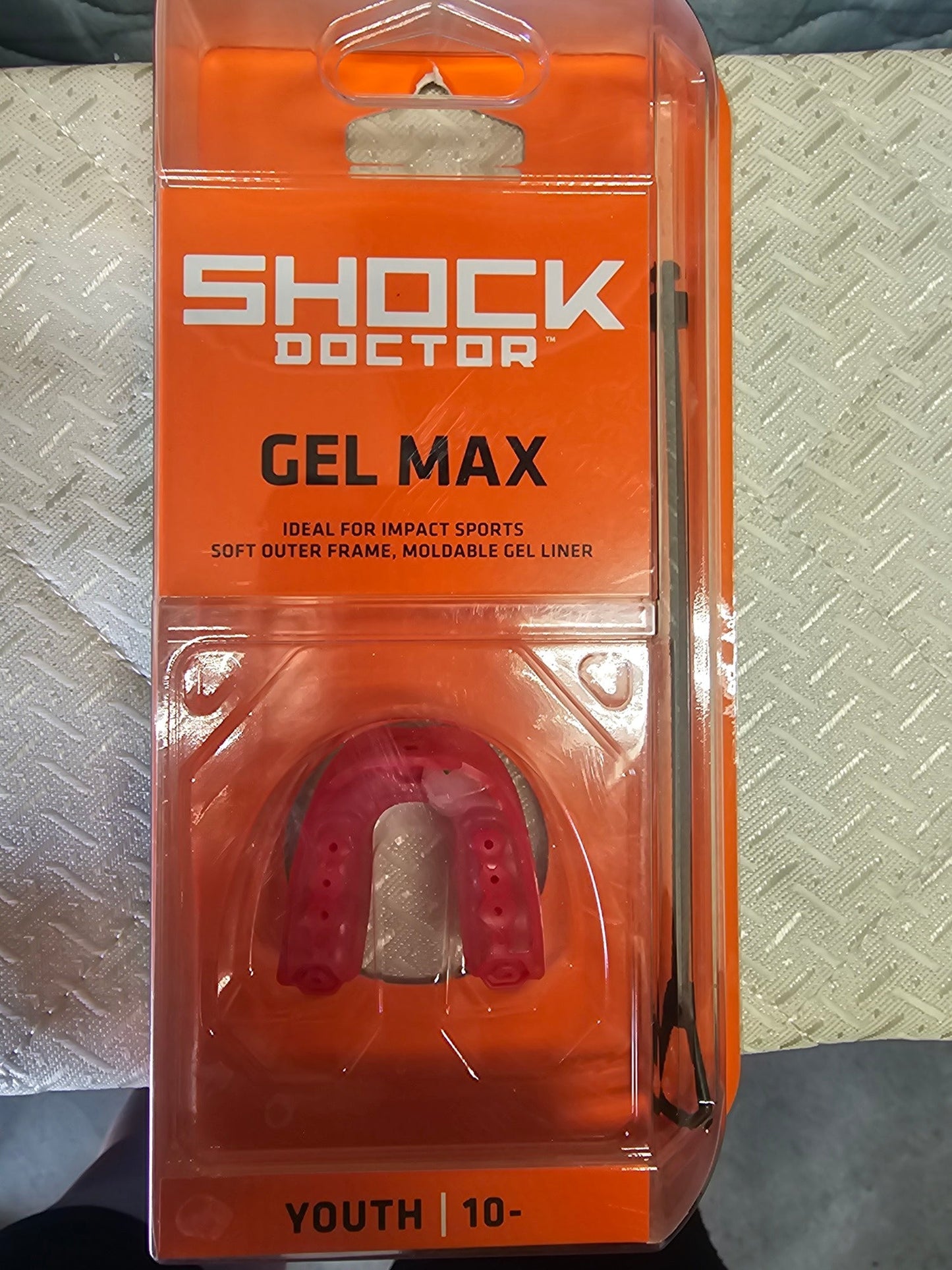 Shock Doctor Youth Gel Max Convertible Classic Fit Mouthguard - Red