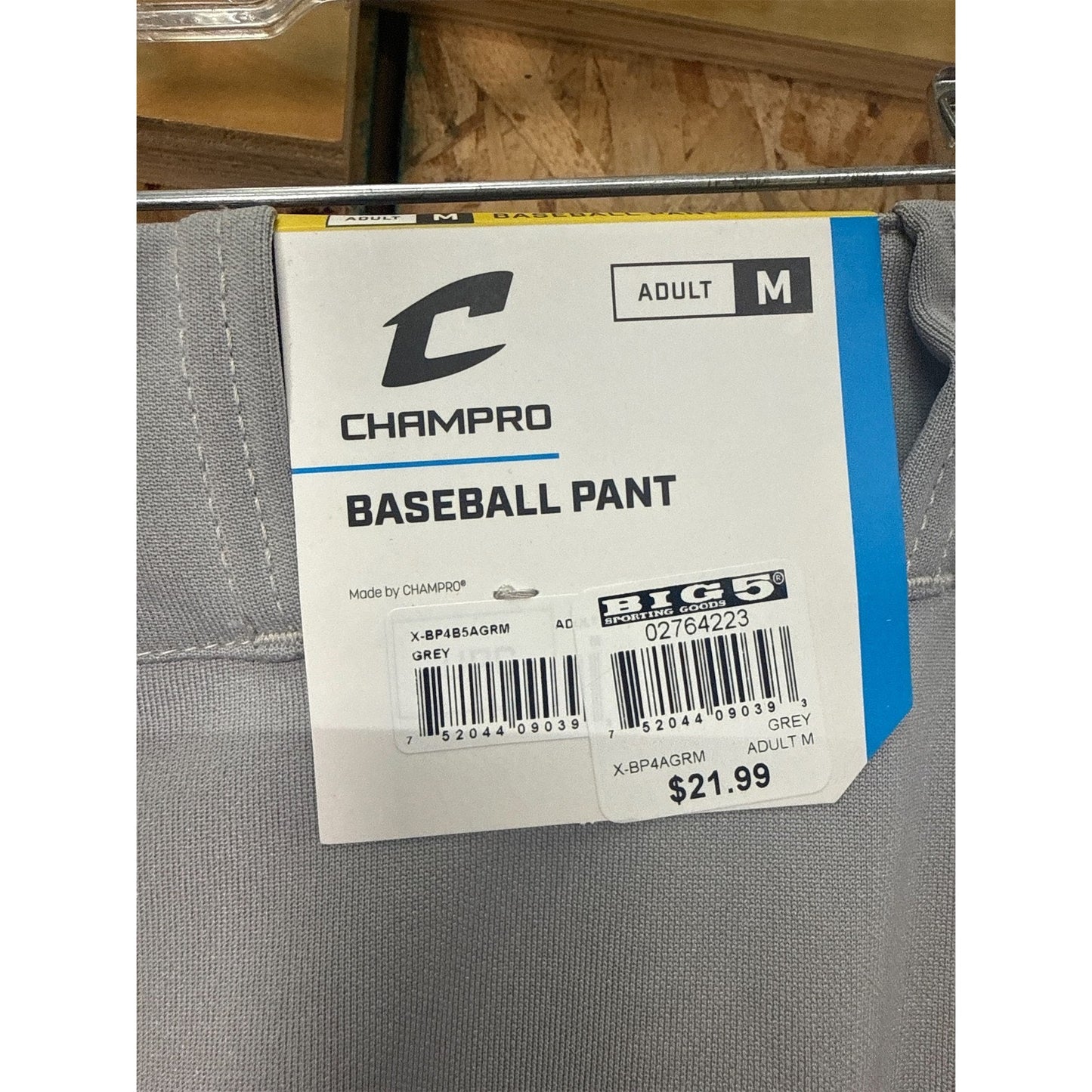 Champro Adult Classic Elastic Bottom Baseball Pants, Medium