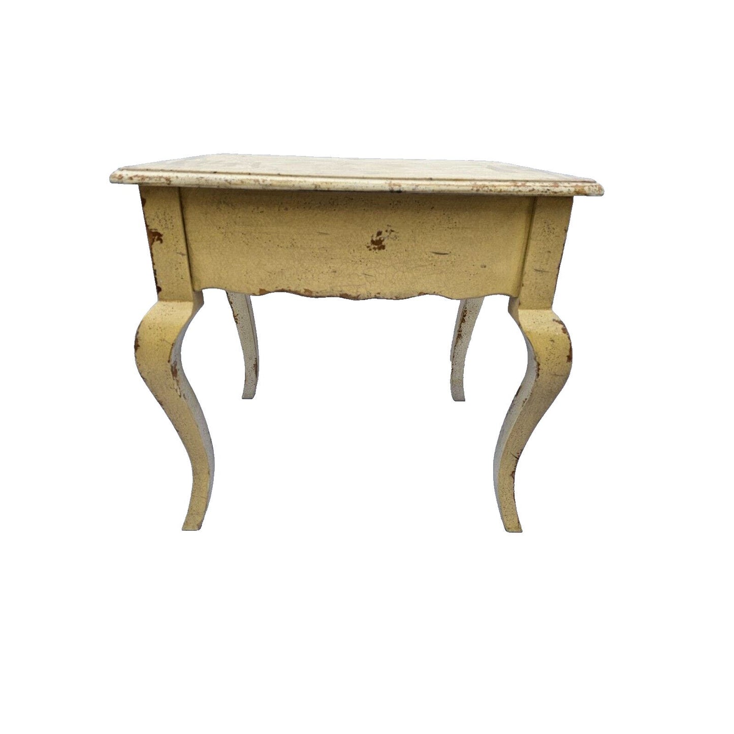Habersham French Side Table with Drawer Distressed Finish