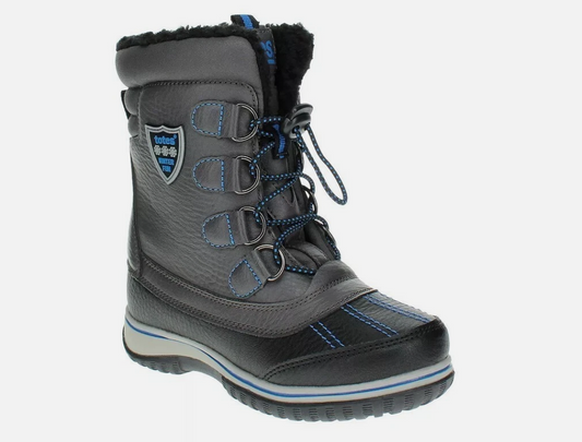 Totes David Unisex Snow Boots, Dark Gray, Size 5M