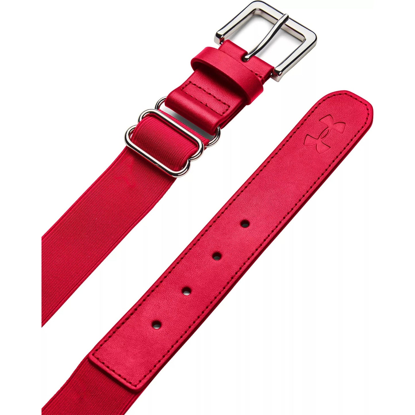 Under Armour Adult Baseball/Softball Belt - Adjustable Up to 46" Waist- Red
