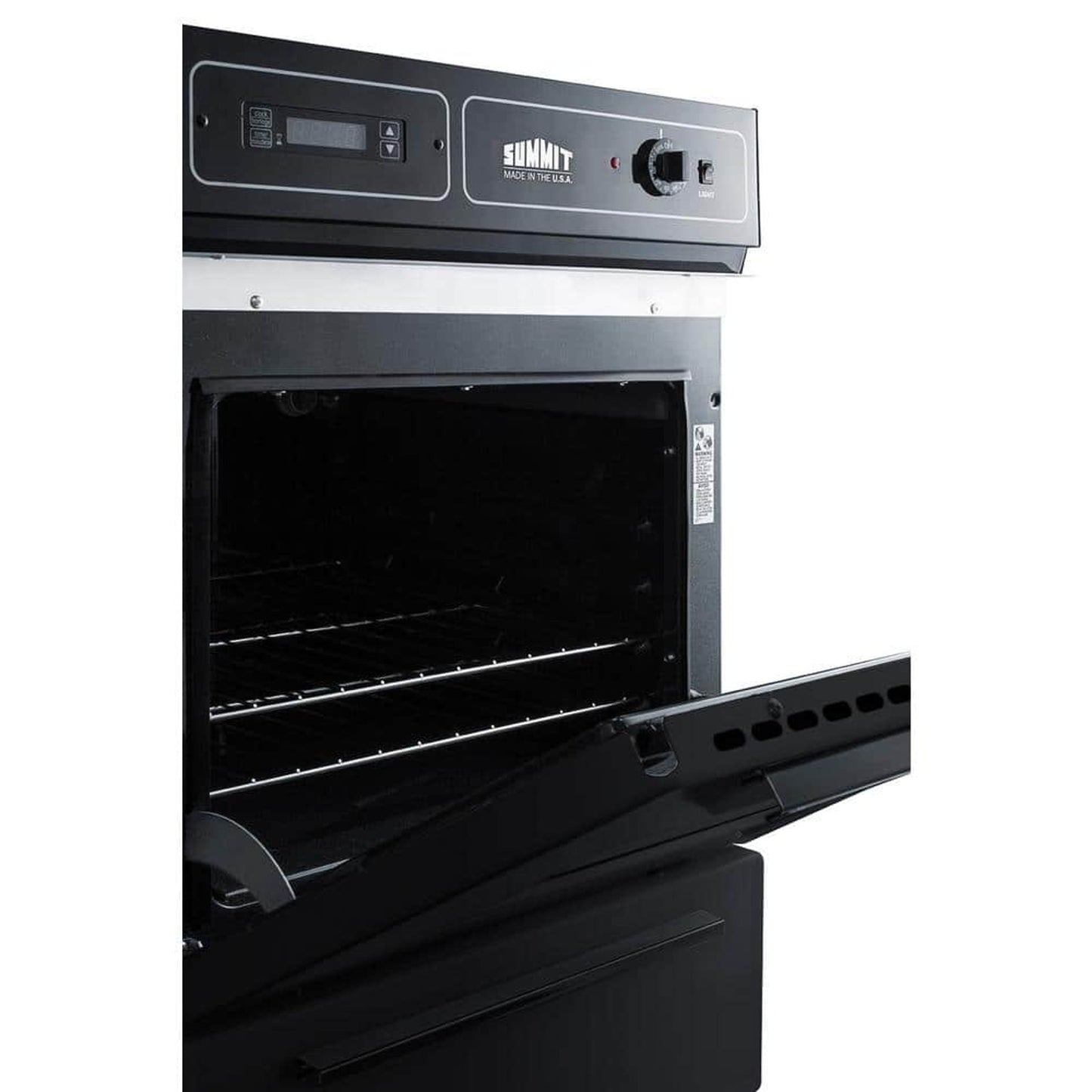 Summit 24" Single Gas Wall Oven TTM721-2DK in Black - 2.92 cu. ft.