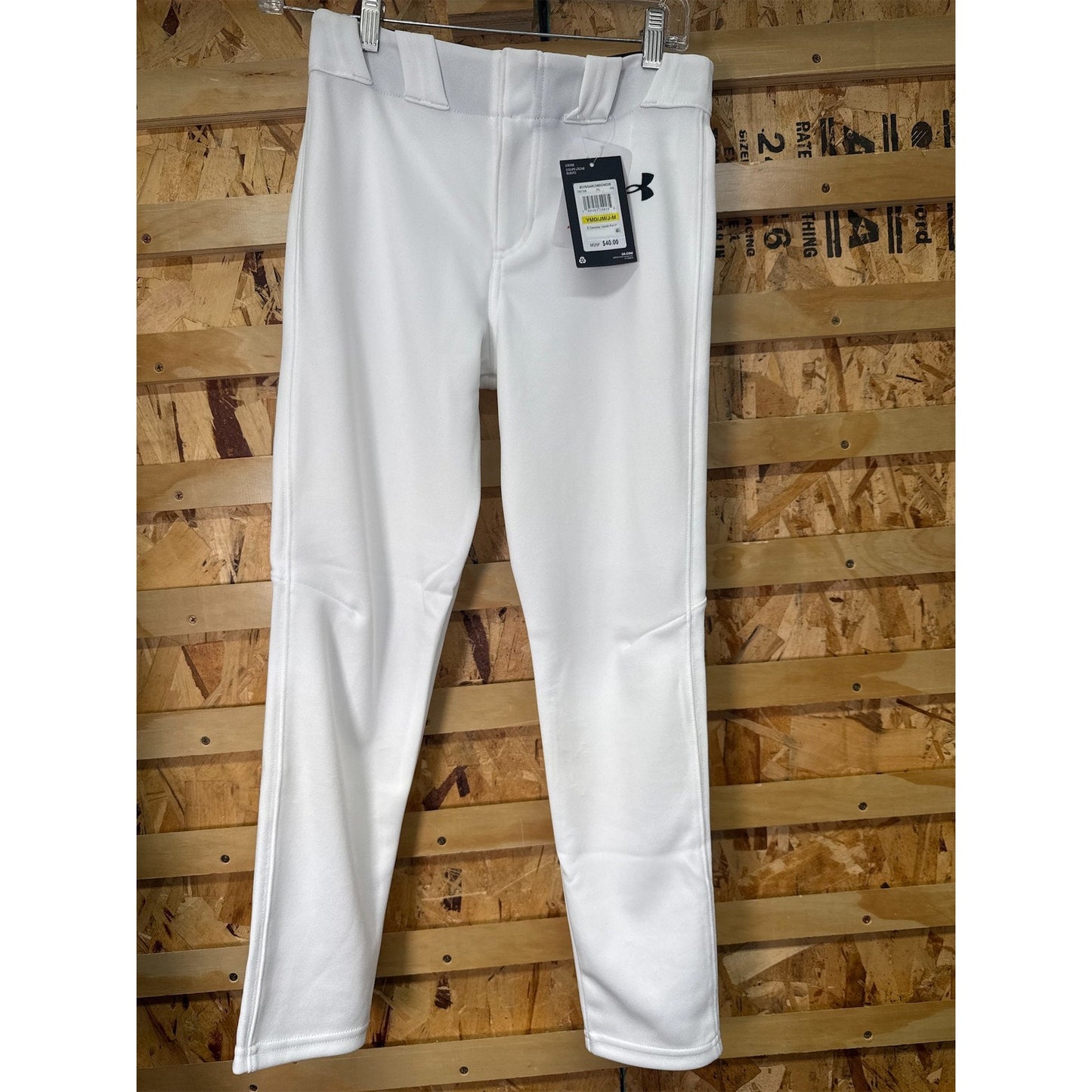 Under Armour Youth Medium Baseball Pants - Gameday Vanish, White, YMD