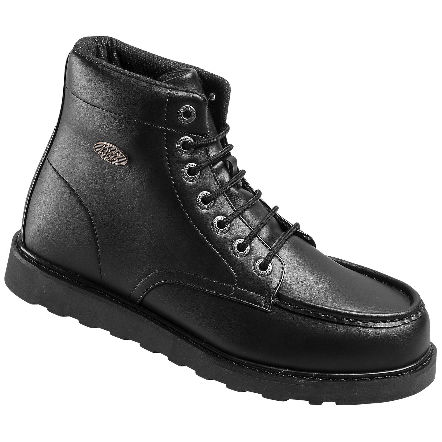 Lugz Cypress Men's 6" Moc Toe Work Boots - Slip-Resistant & Durable 9.5D