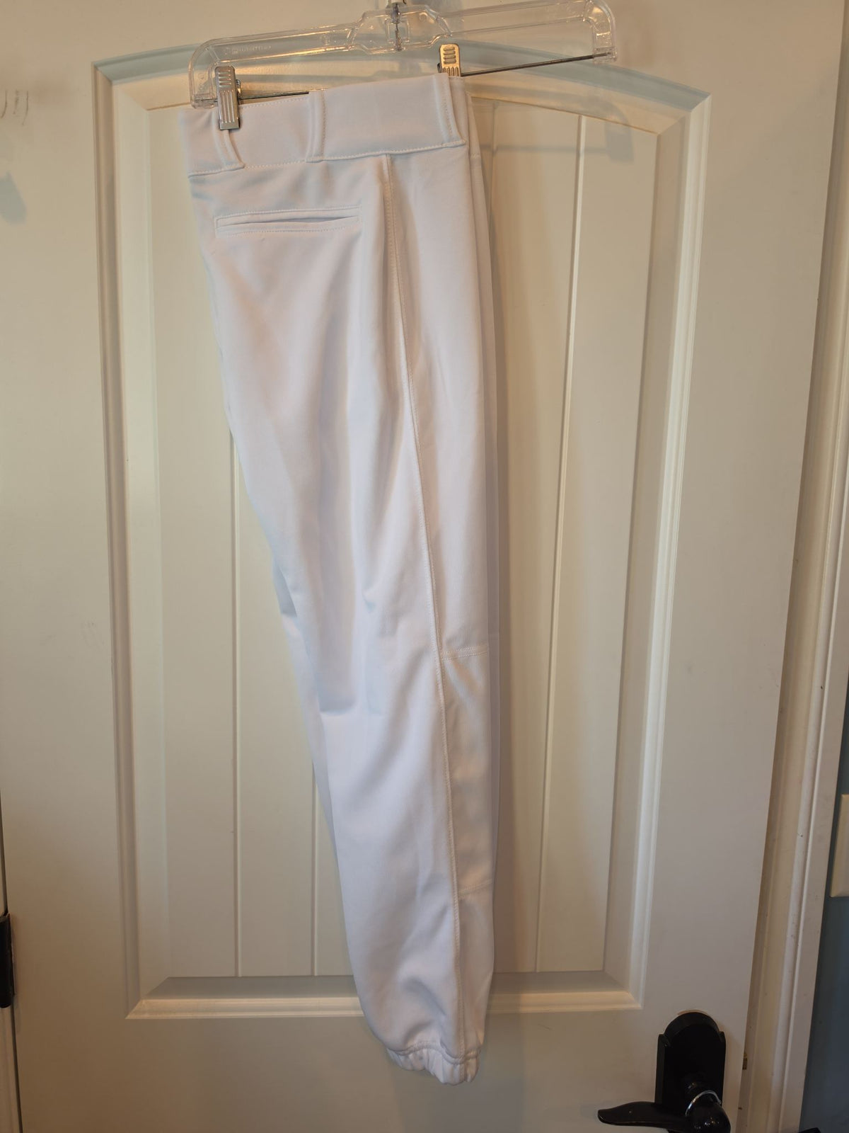 Champro Youth Classic Elastic-Bottom Baseball Pants - White, Size L