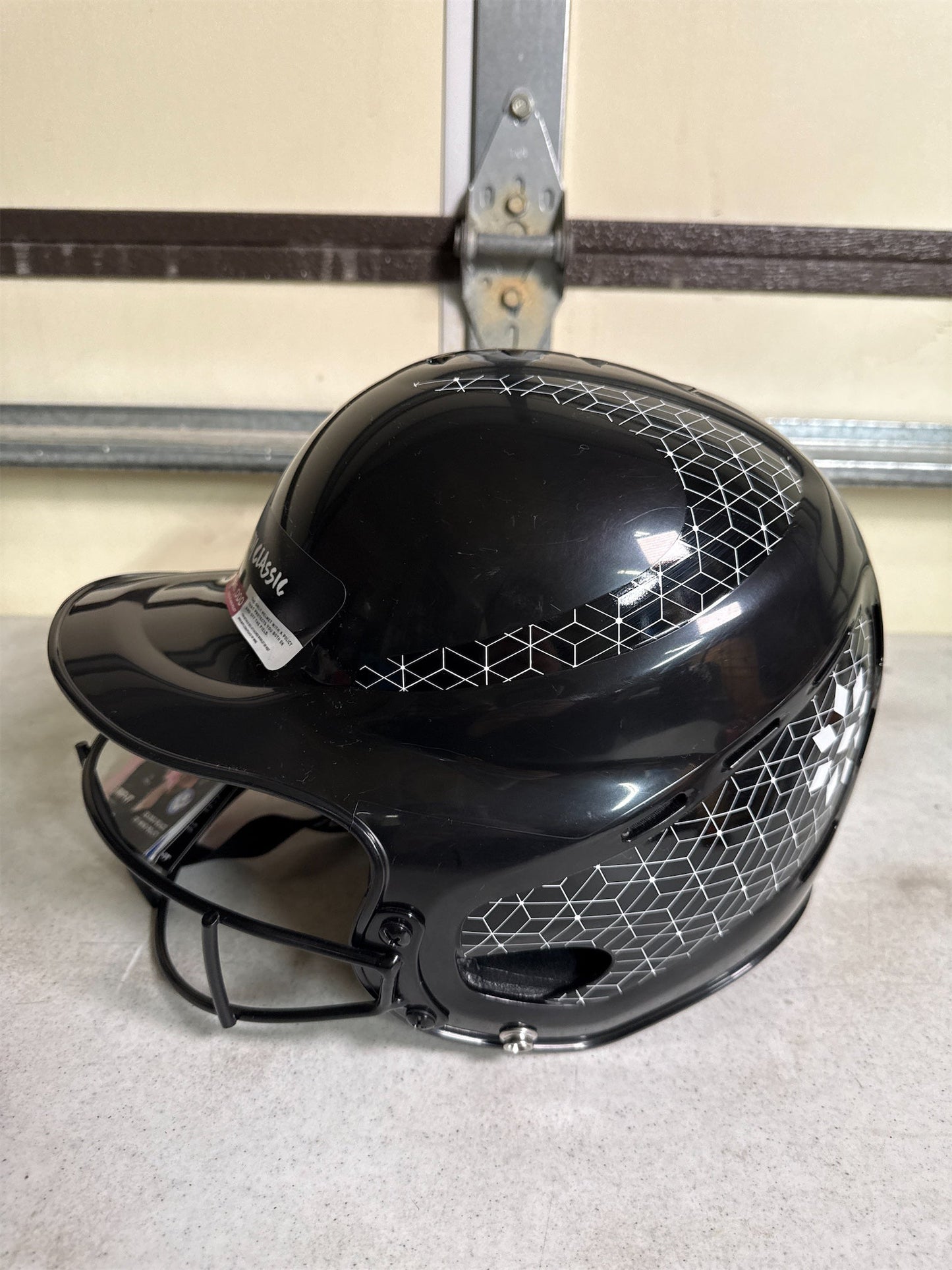 RIP-IT Vision Classic 2.0 Softball Batting Helmet with Face Guard - Black, S/M